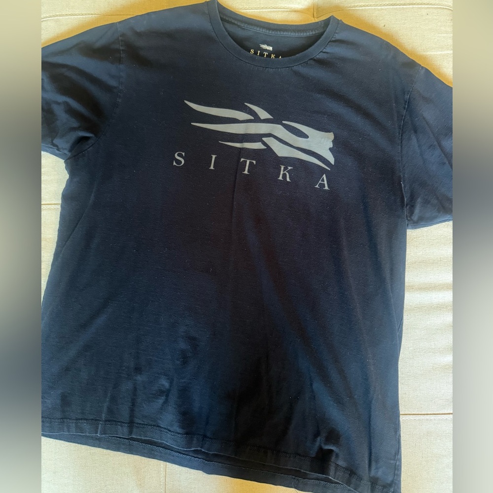 Sitka Men's Black Logo T-Shirt